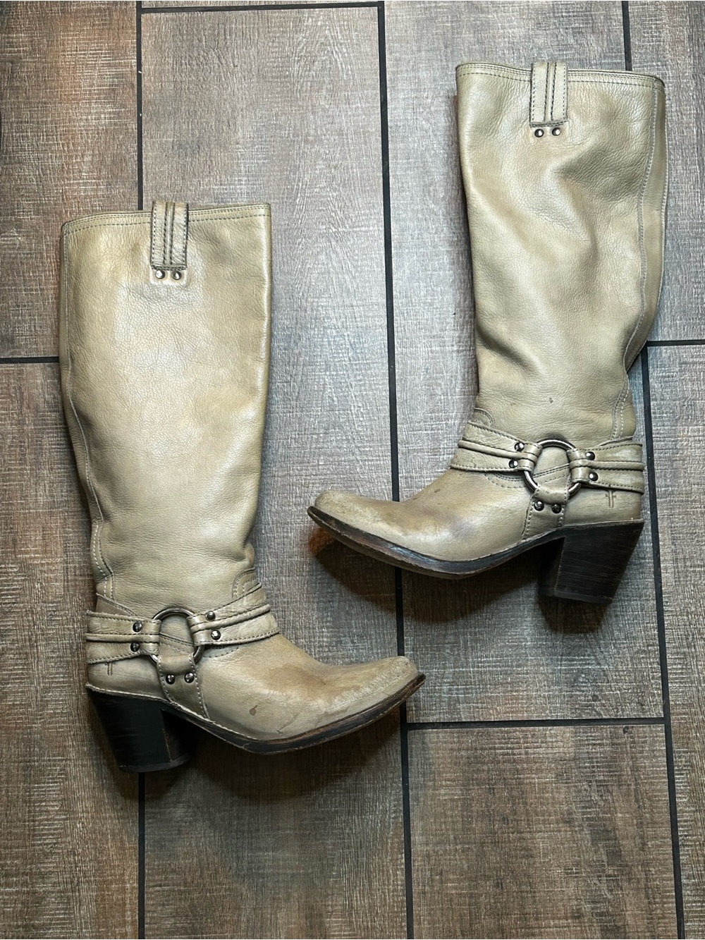 Vintage FRYE buckle boots sz 7 1/2
